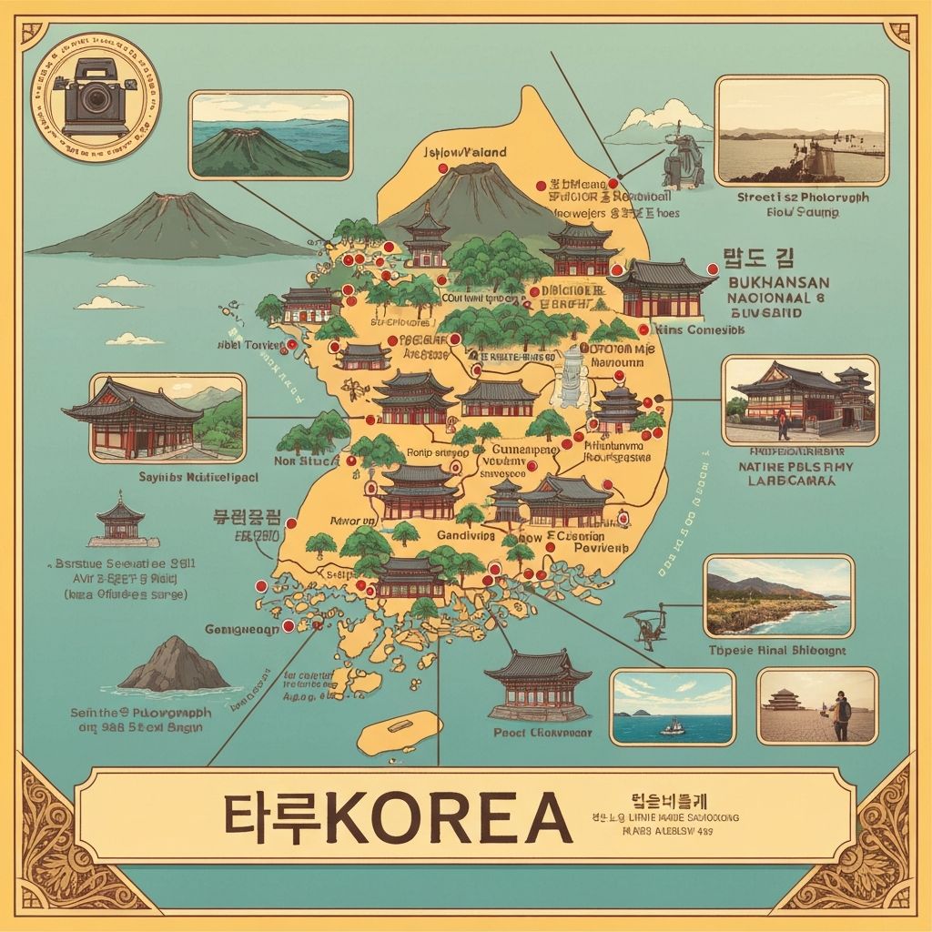 촬영 지역 지도